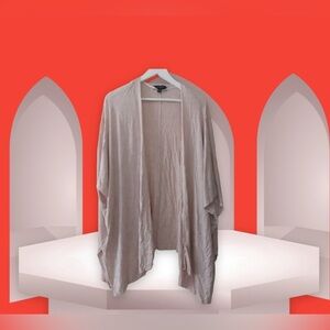 LOFT rib trim drapey open Dolman sleeve cardigan size XS open